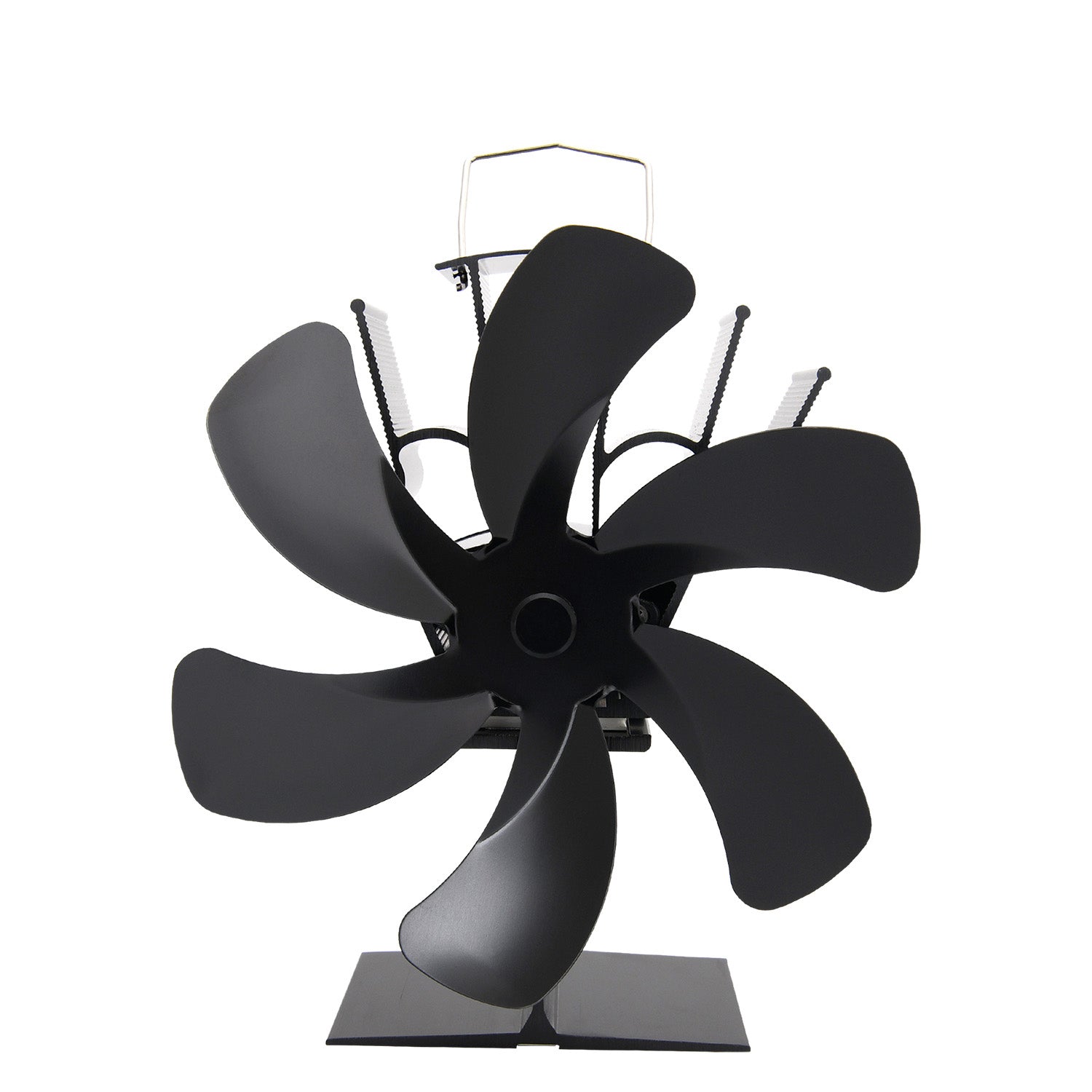 Upgraded 5 / 6 blades Self Powered Stove Fan Heater Fireplace Heat distribution