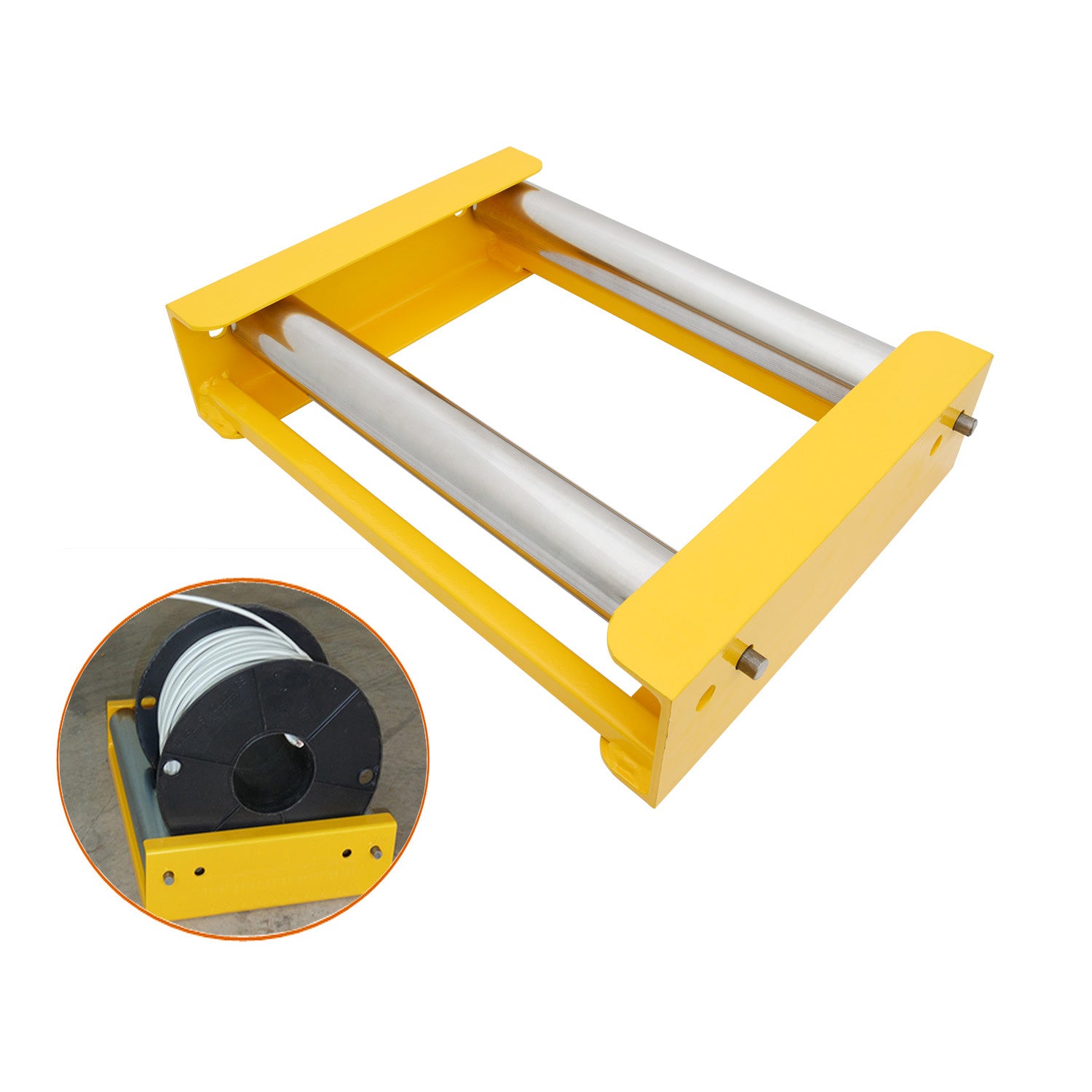 Cable Roller Stand Cable Drum dispenser 420mm Width 250KG Capacity