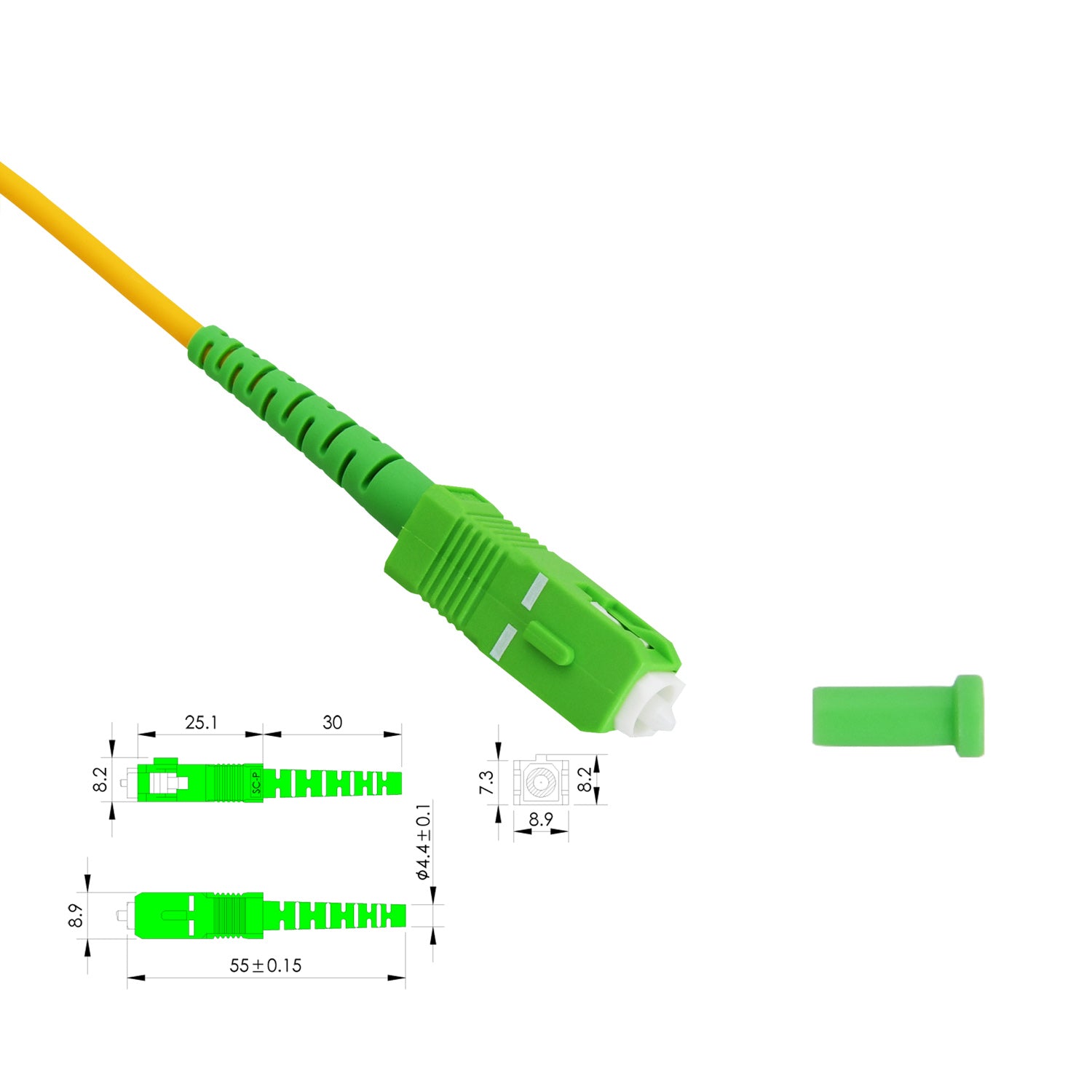 NBN Fiber Optic Patch Cord Cable SC / APC Single mode Patchcord Lead 0.5M-30M