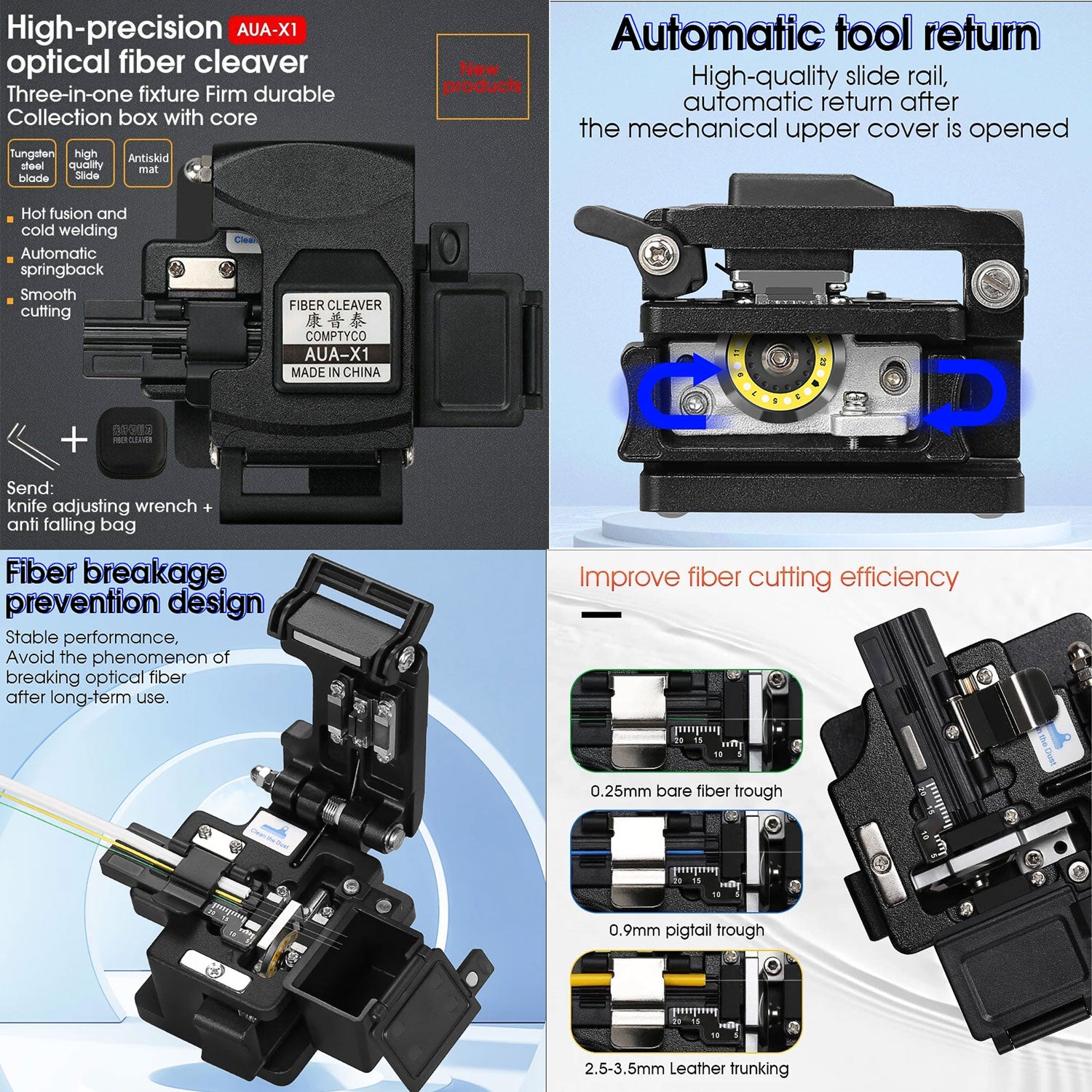 High Precision Optical Fiber Cleaver Cutting Tools