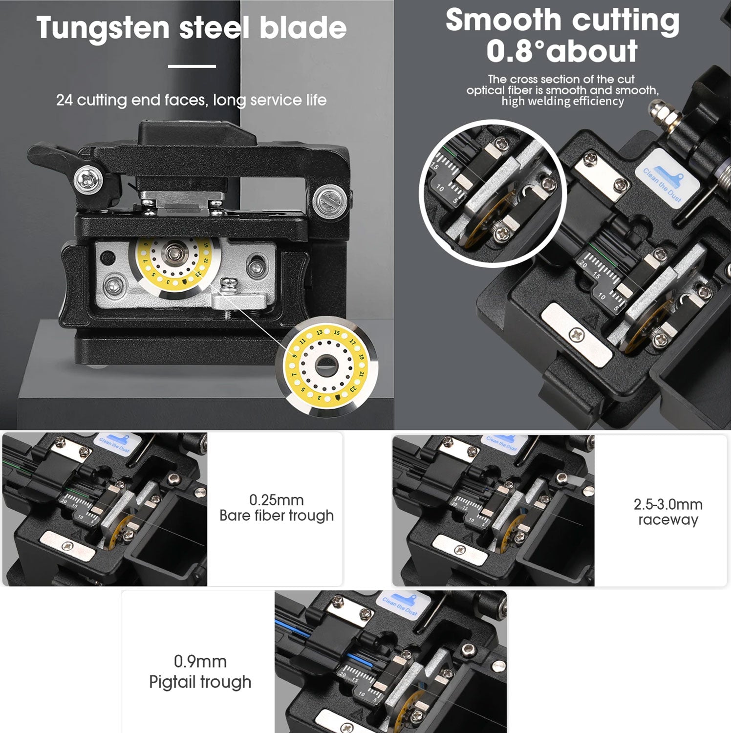 High Precision Optical Fiber Cleaver Cutting Tools