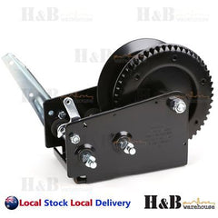 2500 LBS TAIWAN MADE PROFESSIONAL HAND WINCH SNAP ON HANDLE HAND BREAK