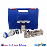 Clutched Flaring Flare Tool Kit Eccentric Cone R410A Tube Cutter Debur Tools