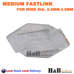 20X Medium Fastlink Wire Joiners Fence Fencing Joiner Works gripple Tensioning
