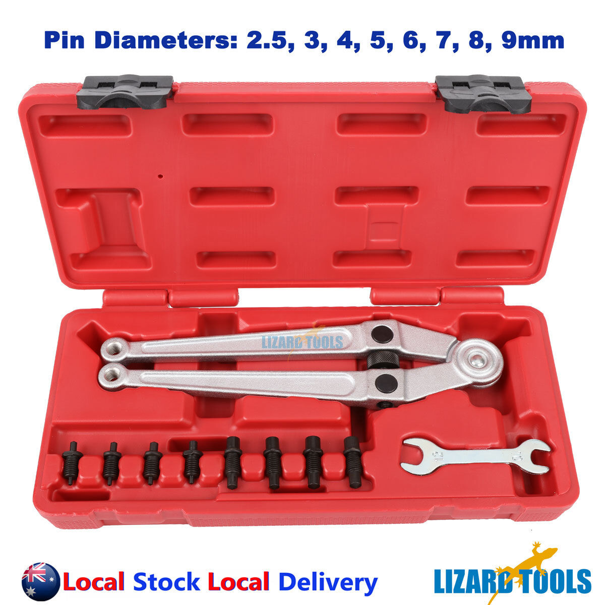 APT Taiwan Trades Grade Adjustable Face Pin Wrench Gland Nut Spanner 8 ...