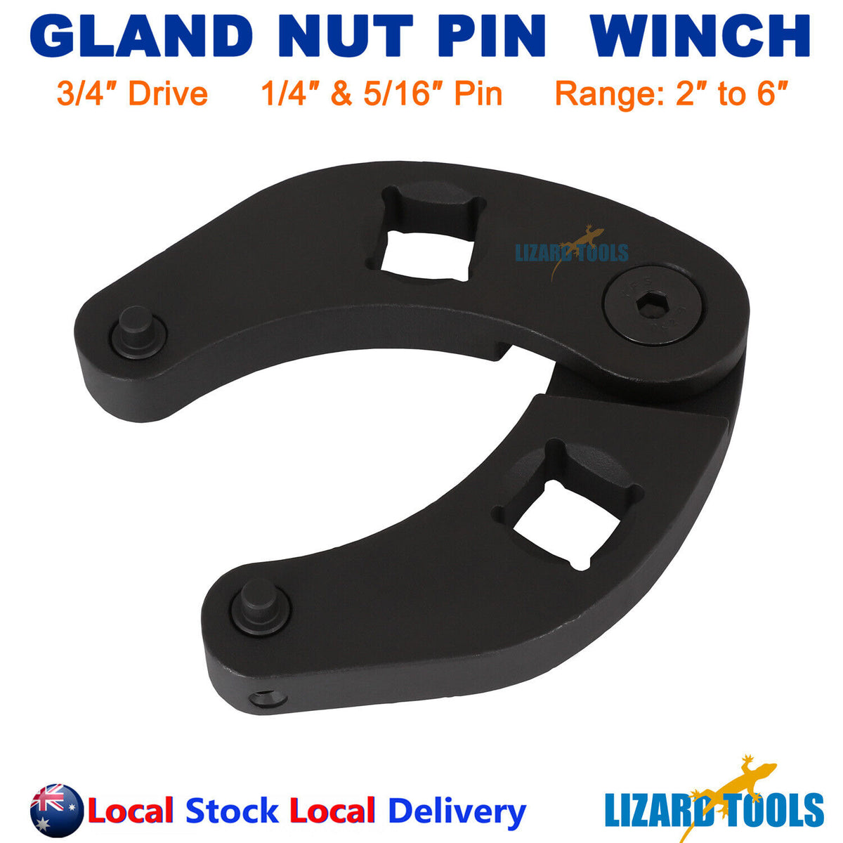 APT Taiwan Gland Nut Wrench Pin Spanner 3/4 Drive 1/4 & 5/16 Pin 51mm - 152mm