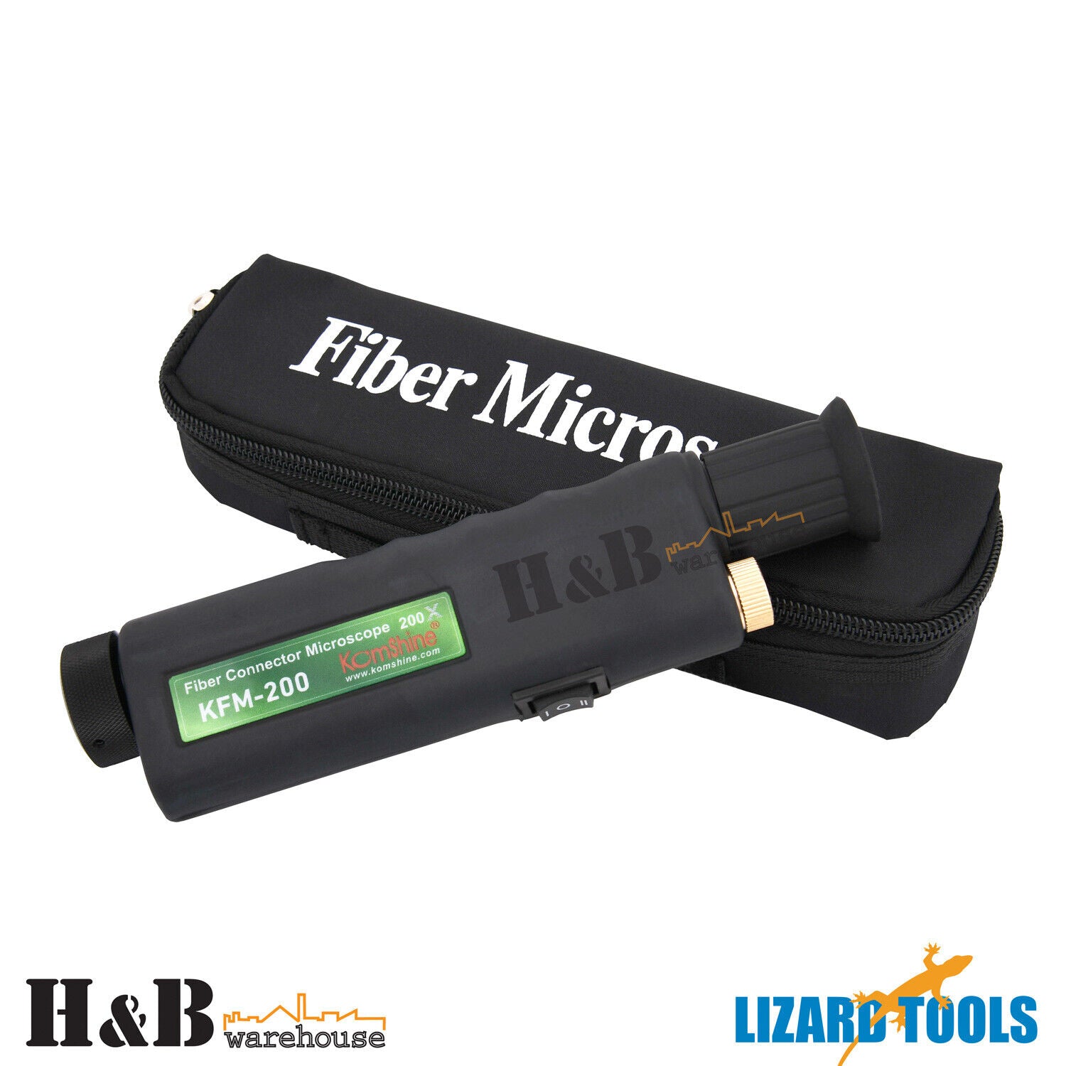 Fiber Optic Microscope Magnifying LED 200x 400x 2.5/1.25 mm Adapter SC