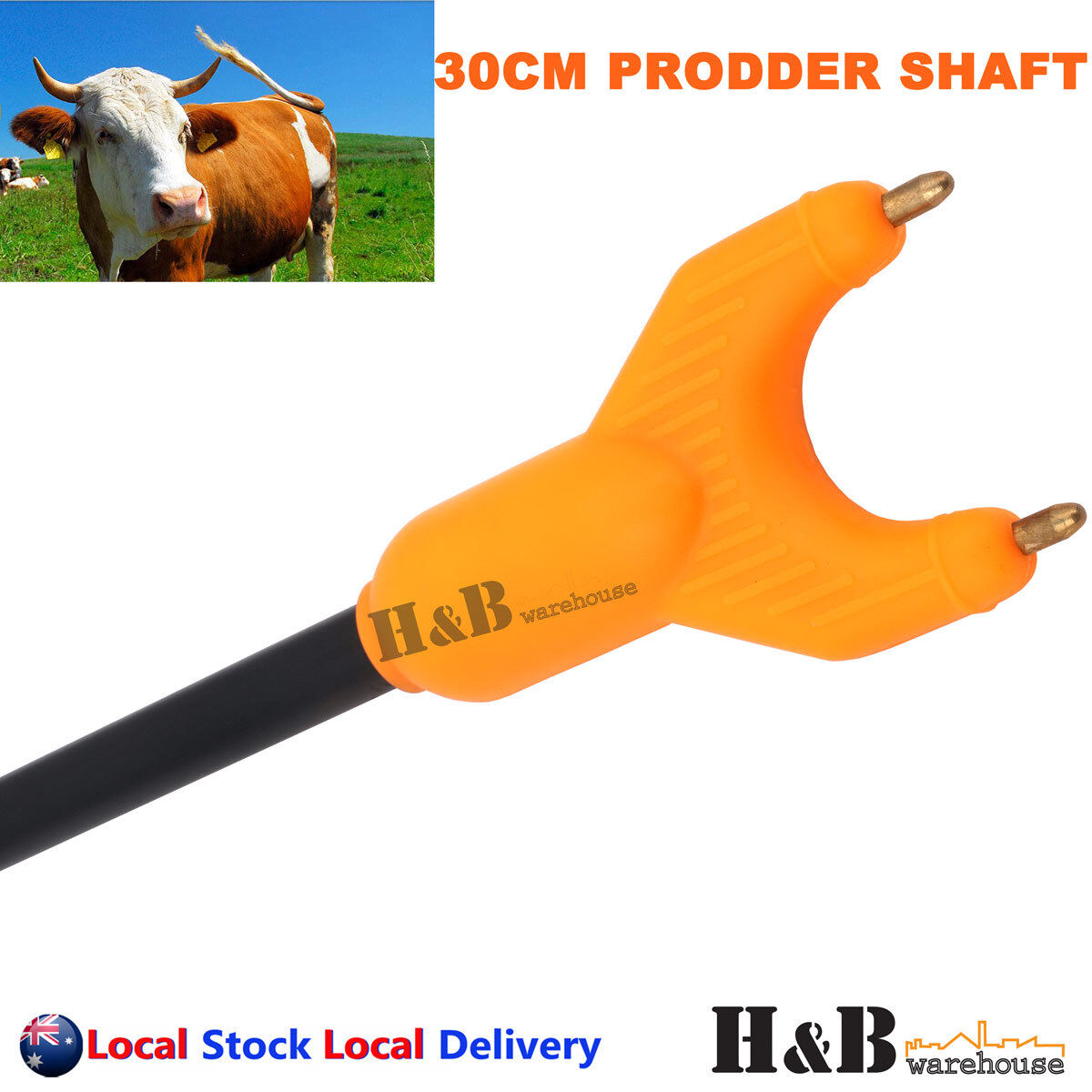30cm Stock Cattle Prodder Shaft Rigid Fibreglass Shaft Wand Replacement