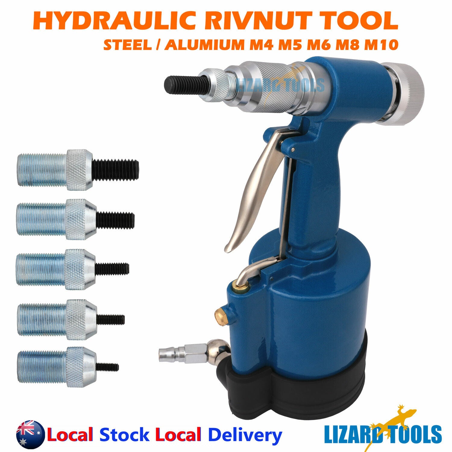 Air Hydraulic Rivnut Nutserts Gun Pneumatic Riveter Rivet Nut Tool – H ...