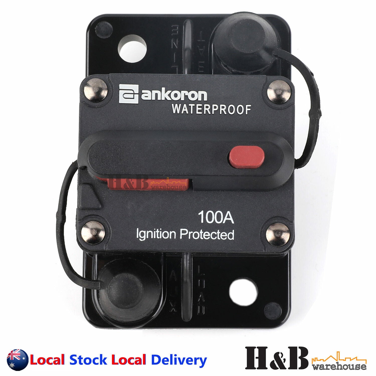 100A AMP Circuit Breaker Dual Battery IP67 Waterproof 12V 24V Fuse Man ...