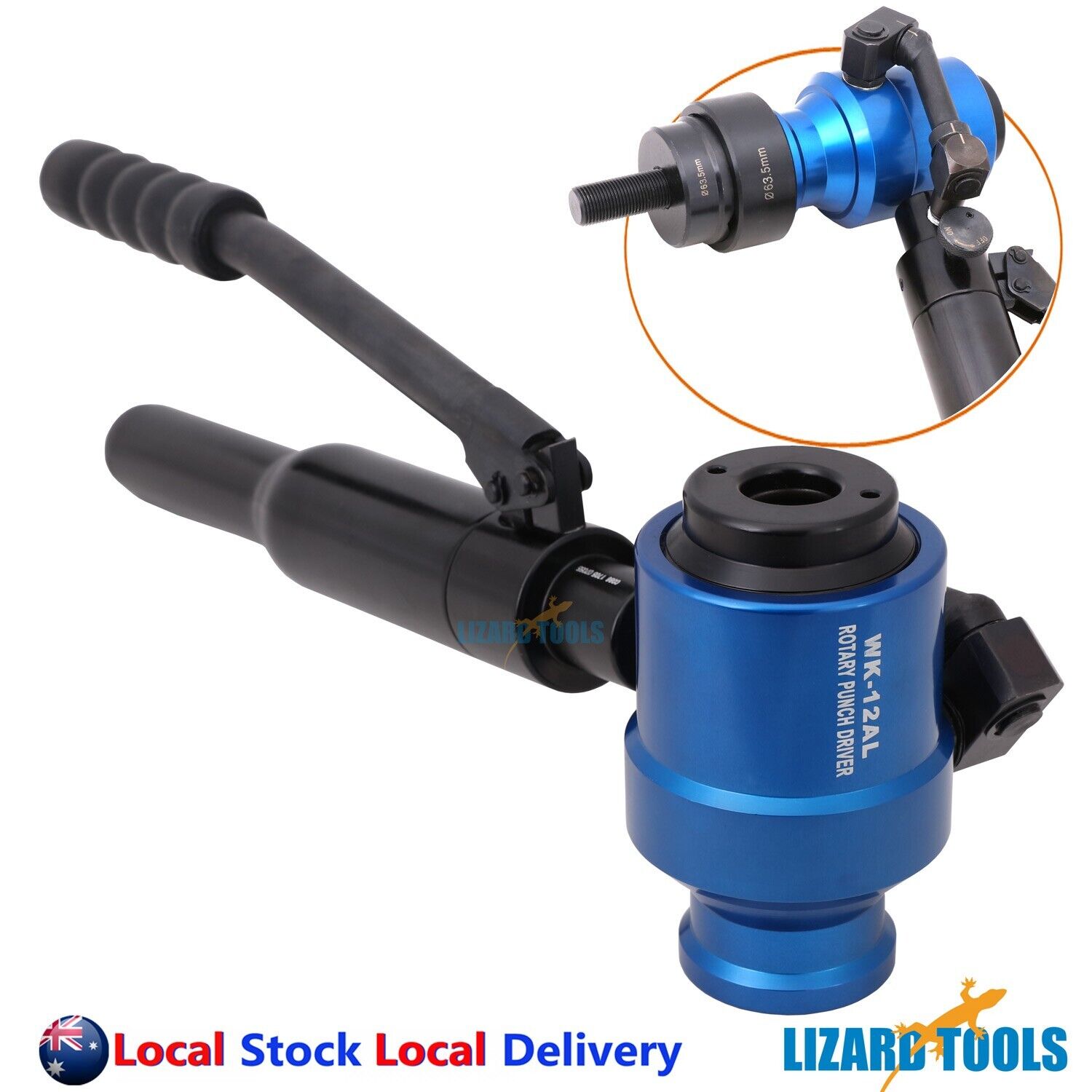 Industrial 12 Ton Hydraulic Punch Driver Knockout Hole Puncher 360° Ro ...