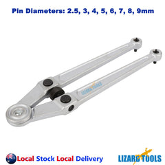 APT Taiwan Trades Grade Adjustable Face Pin Wrench Gland Nut Spanner 8 sizes