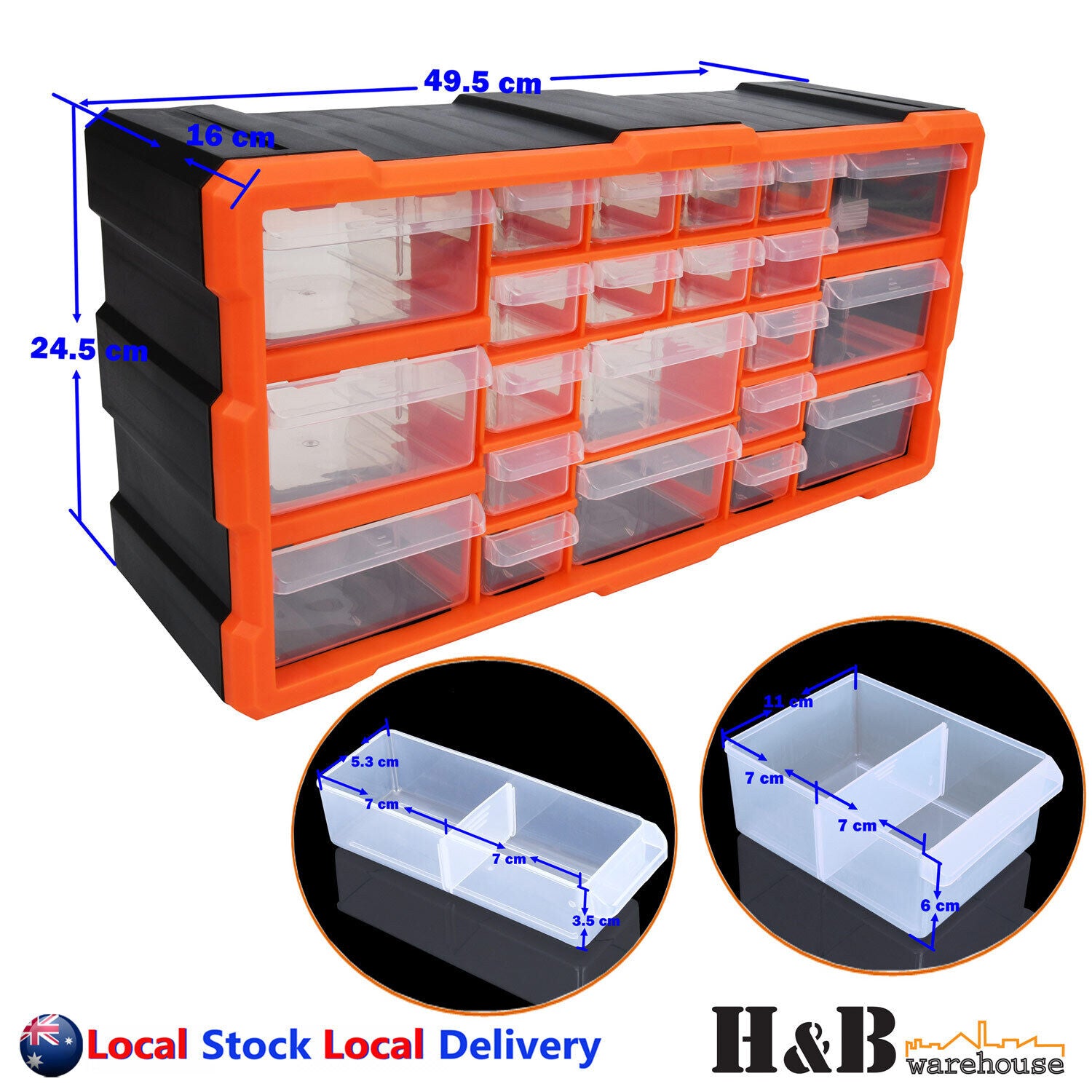Tool Storage Organiser Drawer Cabinet Box Chest Divider – H&B Warehouse
