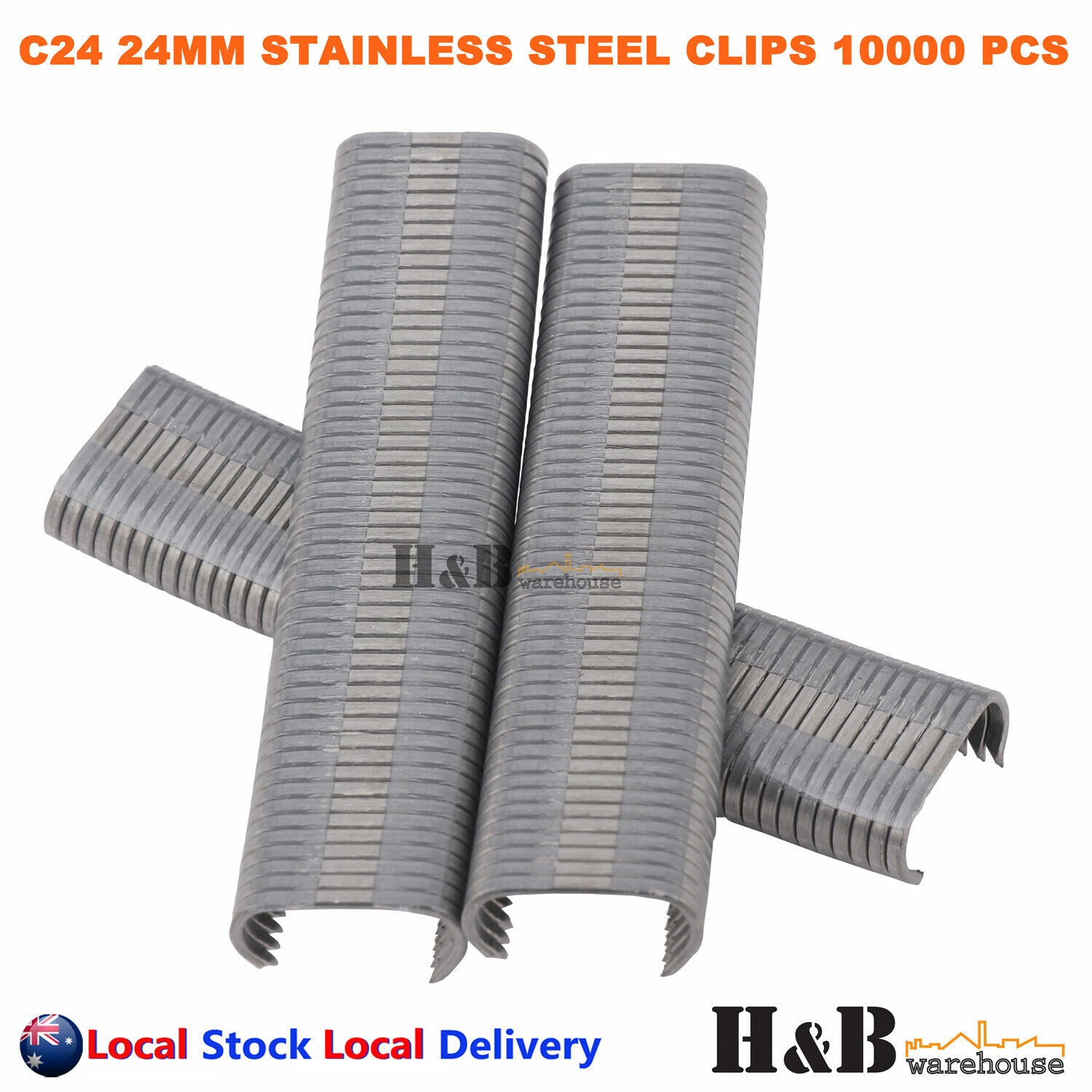 C24 24mm Hog Ring Gun Pneumatic Air Stainless steel C Clip Fence Ringer 10000PCS
