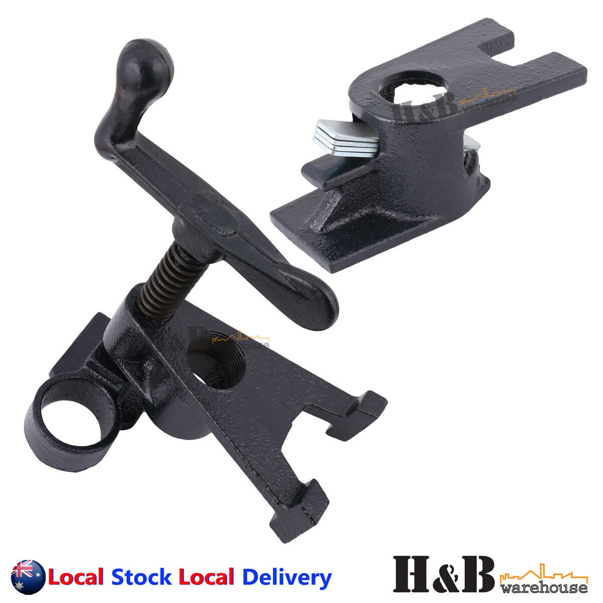 4 Sets Heavy Duty 3/4" H Style Gluing Pipe Clamp Woodworking Tools Clamp Pads