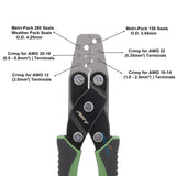 Delphi Aptiv Metri Pack Weather Pack Terminal Connector Crimping & Removal Tool